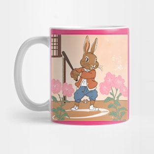 Vintage Baseball Player Since Young Rabbit Lover Mug